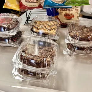 a tray of cookies and chocolates