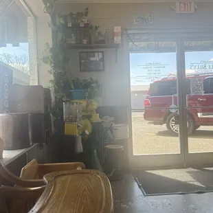 Plenty of room easy access to the front doors