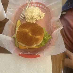 their hamburgers are definitely very tasty and the food is visually pleasant.