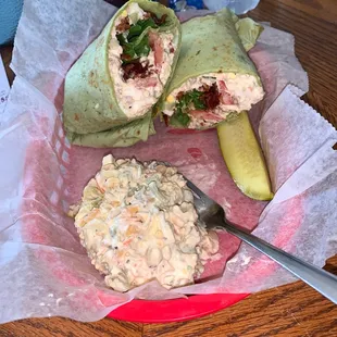 Tina Salad Wrap add bacon worh the pasta salad