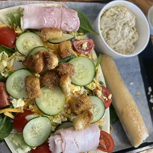 Chef Salad &amp; side of Pasta Salad