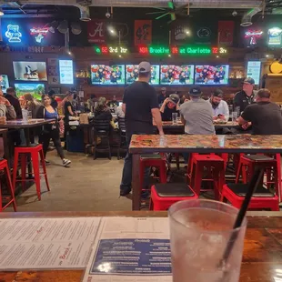 Great sports bar View of TV from every seat