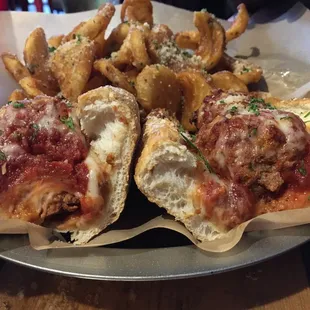 Parmesan Meatball Sandwich