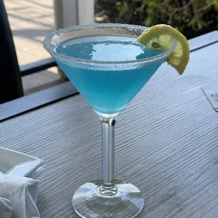 Blueberry lemondrop cocktail