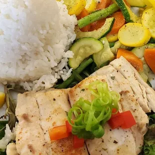 grilled fish, food