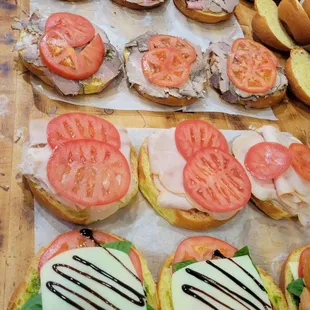 Sandwiches lining up. Photo from owner page.