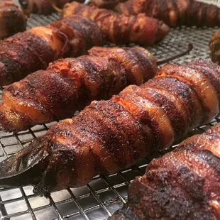 Brisket bomb after the smoke.
