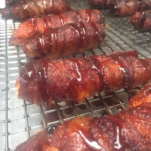 Bacon wrapped smoked jalapeños!
