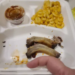 a tray of food