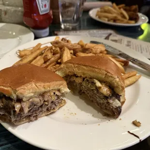 Mushroom Swiss burger