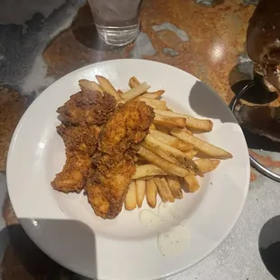 Chicken fingers were decent