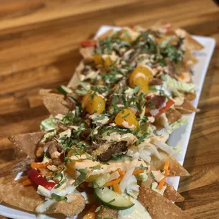 Duck Wonton Nachos