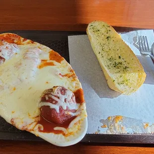 Lasagna with a side of Meatballs