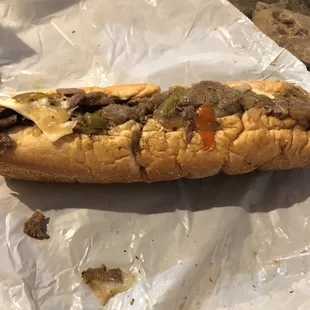 The steak &amp; cheese with extra meat