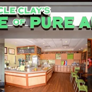 Front and Inside of the the House of Pure Aloha, also known as "HOPA".