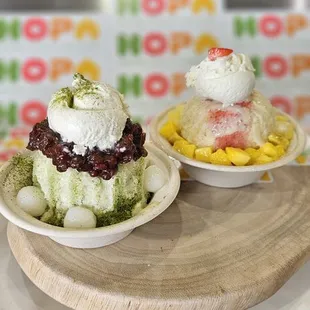 #4 ujikintoki (match green tea) #2 classic rainbow