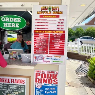 a man and a woman ordering food