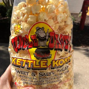 a bag of kettle korn