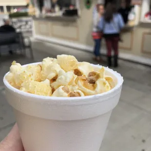 If you buy a closed bag, they offer a "snack."