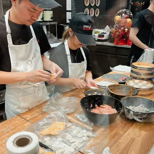 Dumpling in the making~~~