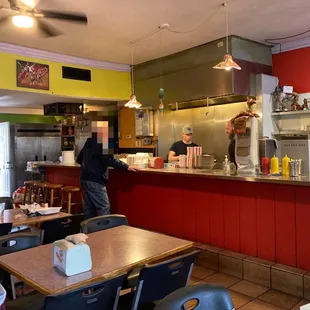 diners at the counter