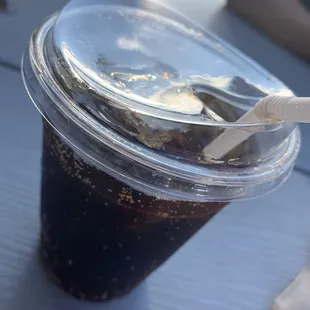 a cup of iced coffee