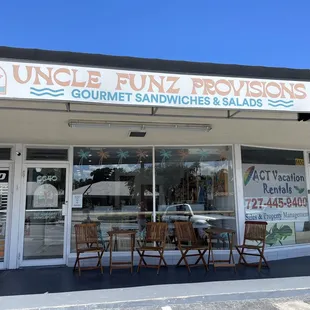the front of uncle funz provisions