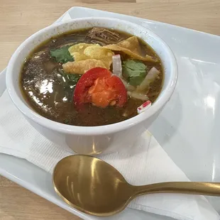 Tortilla soup- so flavorful!