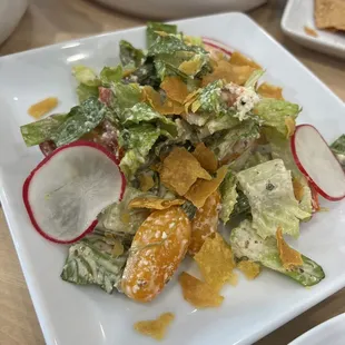 Split plate shrimp salad- gulf shrimp were sooo good