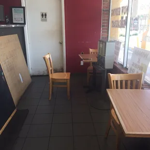 As soon as you walk in this is to the right