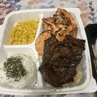 Tenderize the Meat &amp; everything else is Ono  portion size &amp; presentation very good! Like the finishing touch , Furikake on the rice!