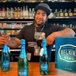 Luc Belaire Bleu - Grab a bottle while they are here!