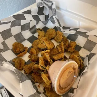 $9 for one pickle and salty chicken batter.. yuck.