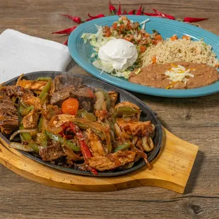 two plates of mexican food