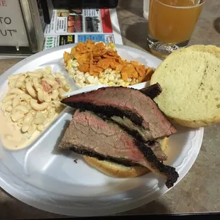Brisket Sandwich with two Sides