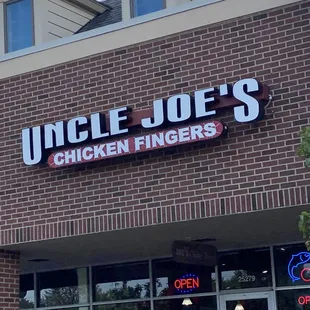 the front of the restaurant