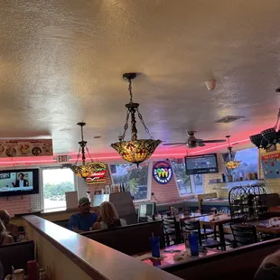 Inside the diner