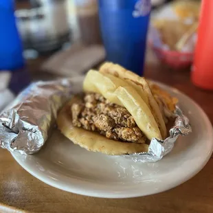 Chorizo Breakfast Puffy Taco