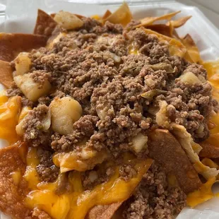 Tex Mex Nachos with Beef