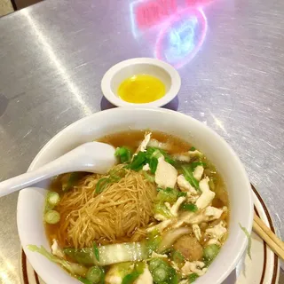 Chicken Wonton Noodle Soup