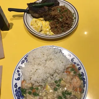 Shrimp in Lobster Sauce Lunch