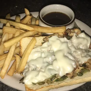 Philly steak sandwich