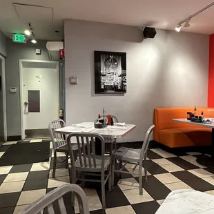 Inside dining area