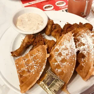 Chicken and waffles