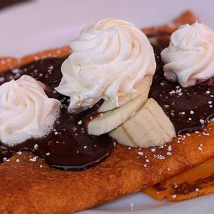 Chunky monkey (no strawberries) swedish crepe