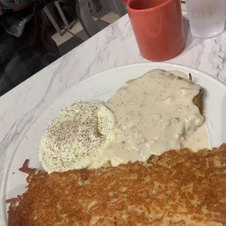 COUNTRY FRIED STEAK & EGGS