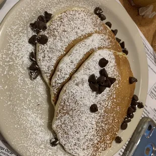 Chocolate chip pancakes