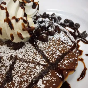 Chocolate pancakes. No syrup needed. 5/5