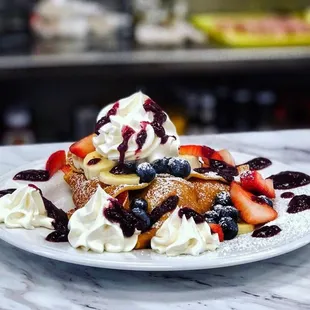 Fresh Fruit Crepes