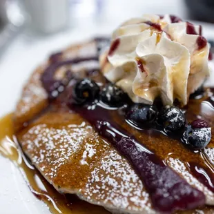 Blueberry Pancakes ($13/tall stack)